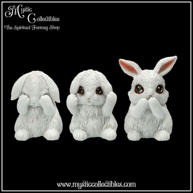 Beeldjes Three Wise Bunnies - Nemesis Now (Horen - Zien - Zwijgen)(Konijn - Konijnen)