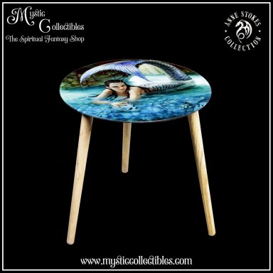 Hidden Depths Glazen Bijzettafeltje - Anne Stokes Collectie (Zeemeermin)