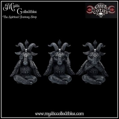 Beeldjes Three Wise Baphoboo 13.4cm - Cult Cuties Collectie - Nemesis Now (Baphomet)
