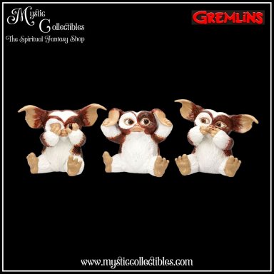 Beeldjes Three Wise Gizmo 8.2cm - Gremlins Collectie - Nemesis Now (Horen - Zien - Zwijgen)