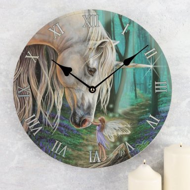 Wandklok Fairy Whispers - Lisa Parker (Fee - Eenhoorn - Feeën - Eenhoorns)