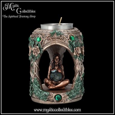 Kaarshouder Mother Earth Tea Light 7cm - Nemesis Now
