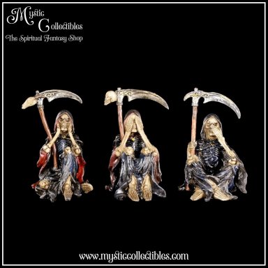 Beeldjes Something Wicked 9.5cm - Nemesis Now (Horen - Zien - Zwijgen) (Reapers)