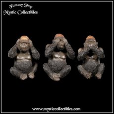 Beeldjes Drie Wijze Gorillas - Three Wise Gorillas (Horen - Zien - Zwijgen) (Aap - Apen)