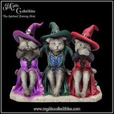Beeld Three Wise Witchy Kittys 15.3cm (Horen - Zien - Zwijgen) (Kat - Katten)