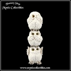 Beeld Drie Wijze Uiltjes Totem - Three Wise Owls Totem (Horen - Zien - Zwijgen) (Uil - Uilen)
