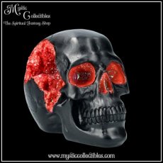 SK-SCH063 Schedel Beeld - Geode Skull Red (Schedels - Skulls)
