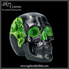 SK-SCH064 Schedel Beeld - Geode Skull Green (Schedels - Skulls)