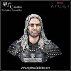 TW-FG001 Beeld Geralt of Rivia Bust - The Witcher Collectie - Nemesis Now
