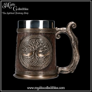 Kroes Bronze Tree of Life Tankard 16cm - Nemesis Now