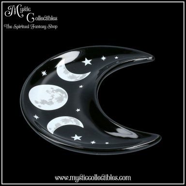 Schaaltje Crescent Moon Trinket Dish 12cm - Something Different (Triple Moon)